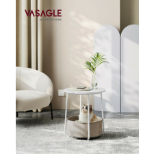  VASAGLE LET223W10 Dohányzóasztal Fehér, Bézs bútor