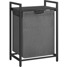 Vasagle Szennyeskosár, Songmics, szürke, 65 l bútor