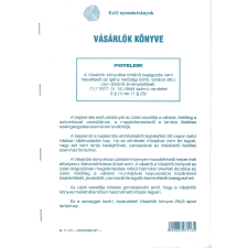 Vásárlók könyve B. 11-1/V A/4 25x3 lapos álló nyomtatvány