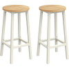VASBÚTOR Bárszék szett, 2 db-os, konyhai bárszék,bézs és fehér tölgy színben