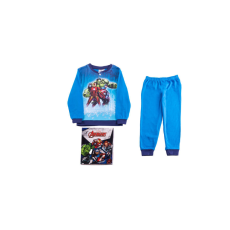 Vastag pamut gyerek pizsama - Bosszúállók - középkék - 98