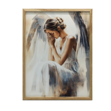  VÁSZFESTMÉNY AZ ANGYALI IMÁDSÁG VARÁJÁNAK KERET NÉLKÜL 50x70 CM grafika, keretezett kép