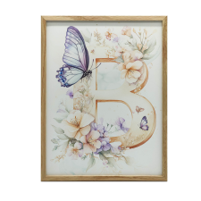  VÁSZON FESTÉS VIRÁGOK ÉS LEPKÉK KERET NÉLKÜL 70x100 CM PREMIUM VÁSZON grafika, keretezett kép