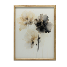  VÁSZON FESTMÉNY A FALI VIRÁG TÁNCHOZ VÁSZON PREMIUM 50x70 grafika, keretezett kép