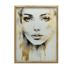 VÁSZON FESTMÉNY FALI PORTRÉHOZ A REJTÉK KERET NÉLKÜL 70x100 CM grafika, keretezett kép