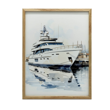  VÁSZON FESTMÉNY FALI TENGER TÜKRÖZÉSEKRE KERET NÉLKÜL 50x70 CM grafika, keretezett kép