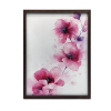  VÁSZON FESTMÉNY FALRA RÓZSASZÍN VIRÁGRA FEHÉR HÁTTÉRA 60x90 CM