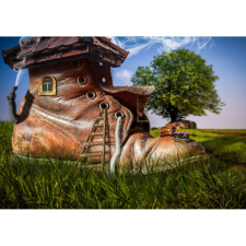  Vászon festmény, MÉDIA, Jég ház, 105 x 70 cm grafika, keretezett kép