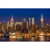  Vászon festmény, MEDIA, New York panoráma éjszaka, 105 x 70 cm