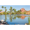  Vászon festmény, MEDIA, Pálmafás oázis, 105 x 70 cm