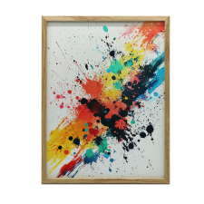VÁSZON KÉP A SZÍN ROBBANÁSÁHOZ KERET NÉLKÜL 30x40 grafika, keretezett kép