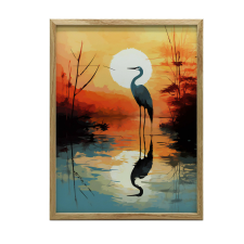 VÁSZON KÉP TÁJ KERET NÉLKÜL PREMIUM VÁSZON 30x40 CM grafika, keretezett kép