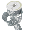  Vászon szalag hópihés szürke 38mmx10m