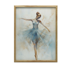 VÁSZONFESTÉS A BALERINA ÉTERIKUS TÁNCJA KERET NÉLKÜL 50x70 CM VÁSZON grafika, keretezett kép