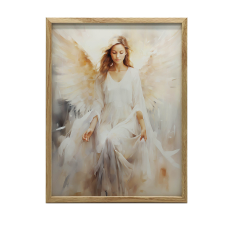 VÁSZONFESTÉS ANGYAL FÓKUSZ KERET NÉLKÜL PREMIUM VÁSZON 50x70 CM grafika, keretezett kép