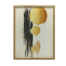  VÁSZONFESTÉS ENERGIA ARANY KEREKEK KERET NÉLKÜL 50x70 CM grafika, keretezett kép