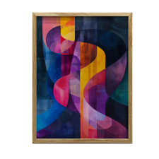 VÁSZONFESTÉS FALSZÍNREZGÉSRE KERET NÉLKÜLI 30x40 CM grafika, keretezett kép