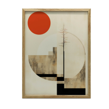 VÁSZONFESTÉS KERET NÉLKÜL A MINIMALIZMUS HARMÓNIÁJA PREMIUM VÁSZON 50x70 CM grafika, keretezett kép