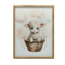 VÁSZONFESTÉS KERET NÉLKÜL FELHŐS SÉTÁN 70x100 CM grafika, keretezett kép