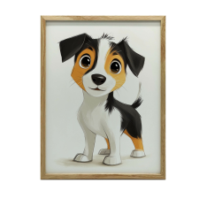 VÁSZONFESTÉS KERET NÉLKÜL KUTYA JACK RUSSELL TERRIER 70X100 CM grafika, keretezett kép