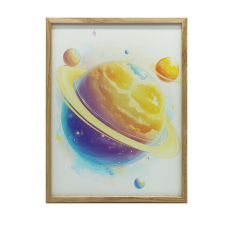 VÁSZONFESTÉS KOZMIKUS HARMÓNIA KERET NÉLKÜL 50x70 CM PREMIUM VÁSZON grafika, keretezett kép