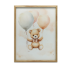  VÁSZONFESTÉS MEDVE LABON UTÁN KERET NÉLKÜL 50x70 CM