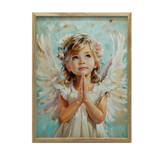 VÁSZONFESTÉS REMÉNY A MENNYIBEN KERET NÉLKÜL PREMIUM VÁSZON 30x40 CM grafika, keretezett kép