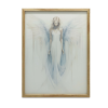 VÁSZONFESTMÉNY ANGEL'S BLUE PREMIUM FALHOZ 50x70