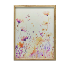 VÁSZONFESTMÉNY FALIVIRÁGÁLOMHOZ KERET NÉLKÜL 70x100 CM grafika, keretezett kép