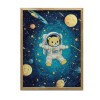 VÁSZONFESTMÉNY FALKOZMIKUS MEDVE ASTRONAUUTÁHOZ 50x70 CM