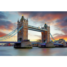  Vászonfestmény Towers of London Bridge, 105 x 70 cm grafika, keretezett kép