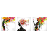  Vászonkép, 3 db-os szett, MEDIA, africa2, 70 x 70 cm