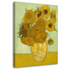  Vászonkép, Napraforgók - V. van Gogh nyomat - 70x100 cm tapéta, díszléc és más dekoráció