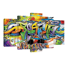 Vászonkép szett 5 darabos Graffiti tapéta, díszléc és más dekoráció