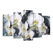 Vászonkép szett 5 darabos Orchidea 1 tapéta, díszléc és más dekoráció
