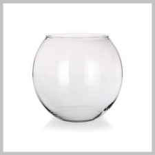  Váza GLOBE, 21,5 cm, átlátszó üveg 1830010 dekoráció