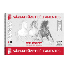 Vázlatfüzet B4, 120g. félfamentes Student füzet