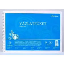  Vázlatfüzet, famentes, B5, spirál, 32 lap, COOL BY VICTORIA füzet