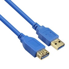 VCOM CU-302-3M USB 3.0 hosszabbító kábel 3m - Kék (CU-302-3M) kábel és adapter