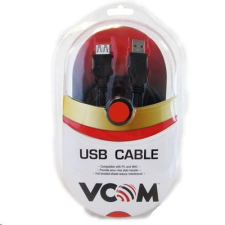 VCOM USB 2.0 hosszabbító kábel, 3m, fekete (A/A)  (CU-202-B-3) (CU-202-B-3) - USB hosszabbító kábel és adapter