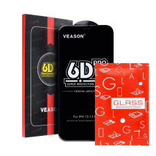 Veason 6D Pro Veason Glass edzett üveg fekete szegéllyel Samsung Galaxy S25 Ultra mobiltelefon kellék