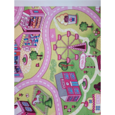 vebe PINK CITY gyerekszőnyeg, játszószőnyeg, rózsaszín, 100x150 lakástextília