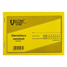 VECTRA-LINE Nyomtatvány tehergépjármű menetlevél VECTRA-LINE A/5 100 lapos nyomtatvány