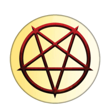 Védelmező Pentagramma kitűző kitűző