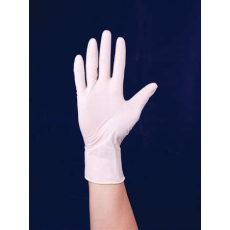  Védőkesztyű, egyszer használatos, latex, 6-os (S) méret