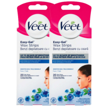 Veet Easy-Gel Hideggyanta szalagok érzékeny bőrre, arcra 2x20db szőrtelenítés