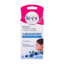 Veet Easy-Gel™ Wax Strips Sensitive Skin szőrtelenítő termék 40 db nőknek szőrtelenítés