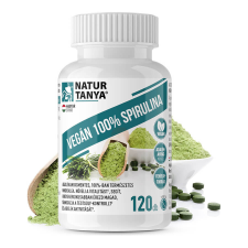  Vegán 100% Spirulina - adalékanyagmentes mikroalga - 120 tabletta - Natur Tanya vitamin és táplálékkiegészítő