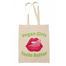 Vegán csajszi - Vászontáska kézitáska és bőrönd