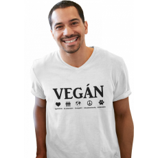  Vegán - Férfi V Nyakú Póló